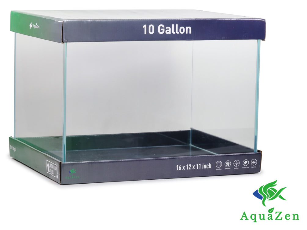 AquaZen 10 gallon High Clarity Glass Aquarium