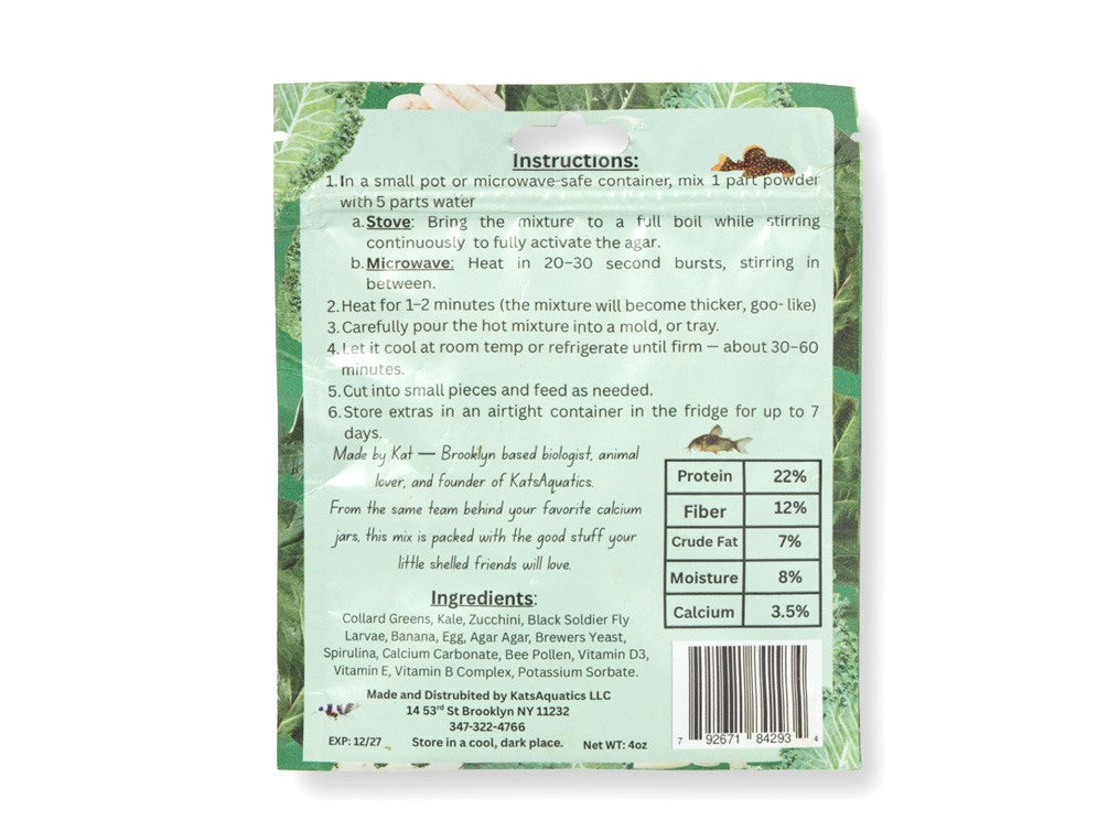 Kats Aquatics DIY "Snello" Gel Food 4oz