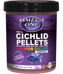 Tropical Cichlid Omnivore Small Pellet Fischfutter – 2,2 L, Für Farbenfrohe & Gesunde Cichliden