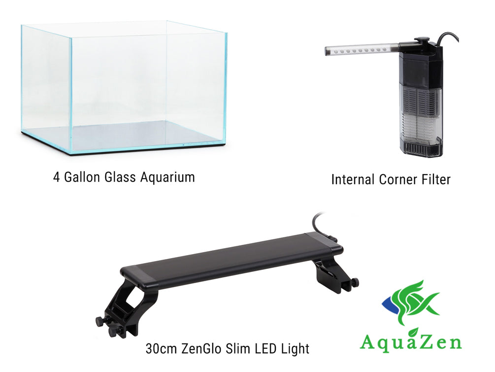 AquaZen 4 gallon Aquarium Kit