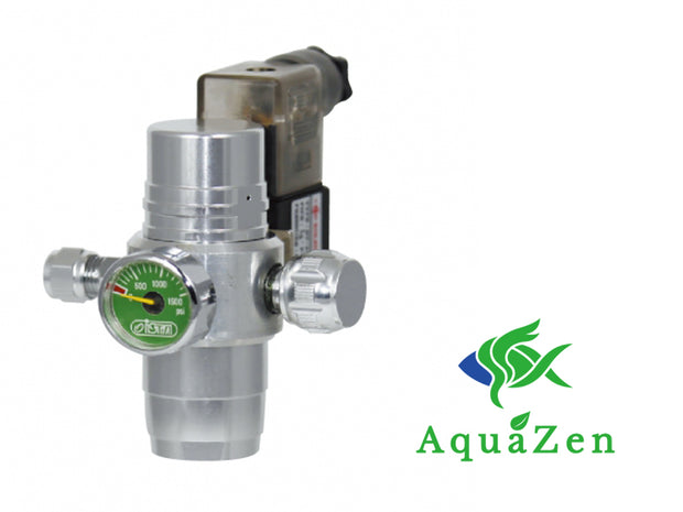 AquaZen CO2 Mini Regulator w/Solenoid for Disposable Cartridge