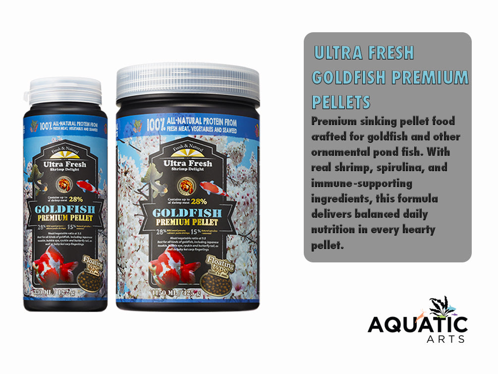 Ultra Fresh Goldfish Premium Pellets – Shrimp Delight Formula