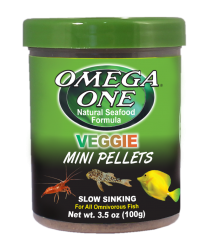 Omega One Veggie Mini Pellets Food (Various Sizes)